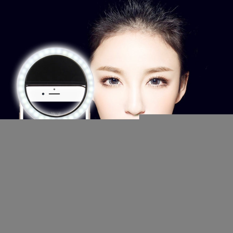 Charging Selfie Beauty Light For iPhone, Galaxy, Huawei, Xiaomi, LG, HTC and Other Smart Phones with Adjustable Clip & USB Cable
