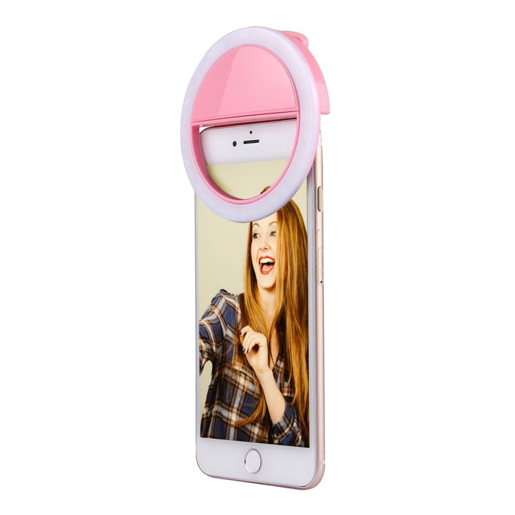 Charging Selfie Beauty Light For iPhone, Galaxy, Huawei, Xiaomi, LG, HTC and Other Smart Phones with Adjustable Clip & USB Cable