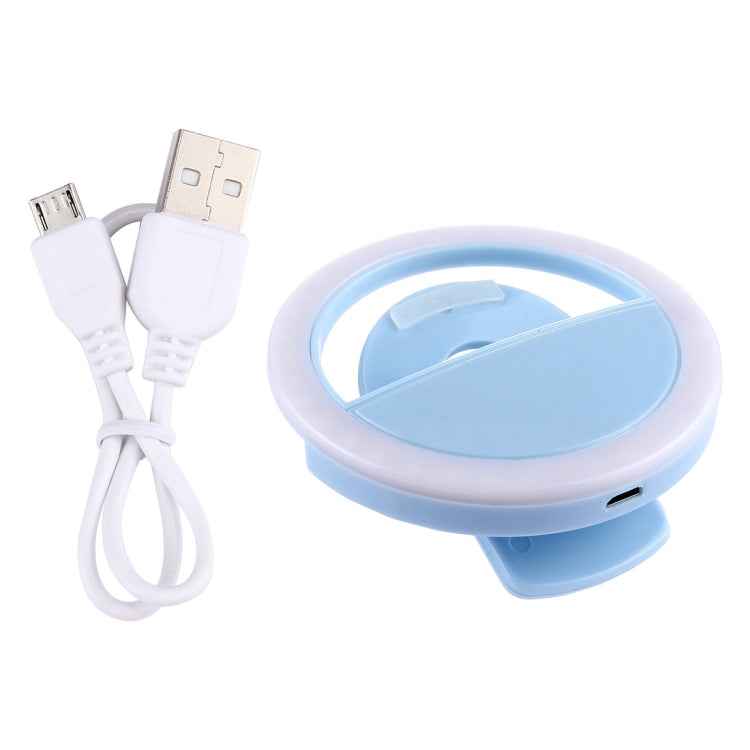 Charging Selfie Beauty Light For iPhone, Galaxy, Huawei, Xiaomi, LG, HTC and Other Smart Phones with Adjustable Clip & USB Cable