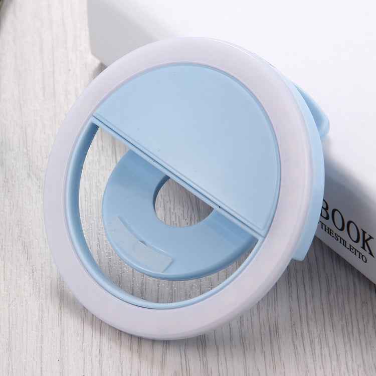 Charging Selfie Beauty Light For iPhone, Galaxy, Huawei, Xiaomi, LG, HTC and Other Smart Phones with Adjustable Clip & USB Cable