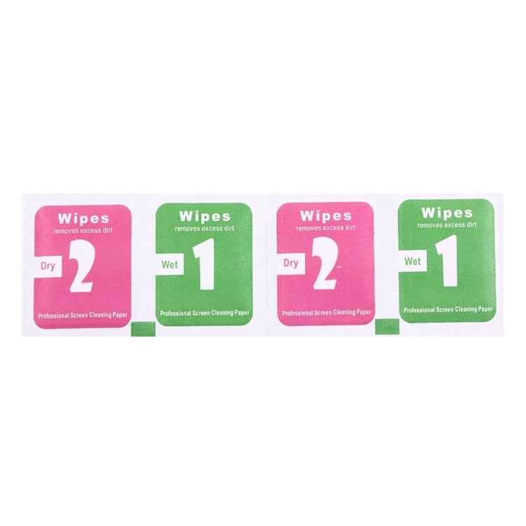 100pcs Dry-Wet Wipes Screen Protectors Accessories Alcohol for Pad Mobile Phone Watch Screen Cleaning Cloth, Size: 3 x 4cm / Piece
