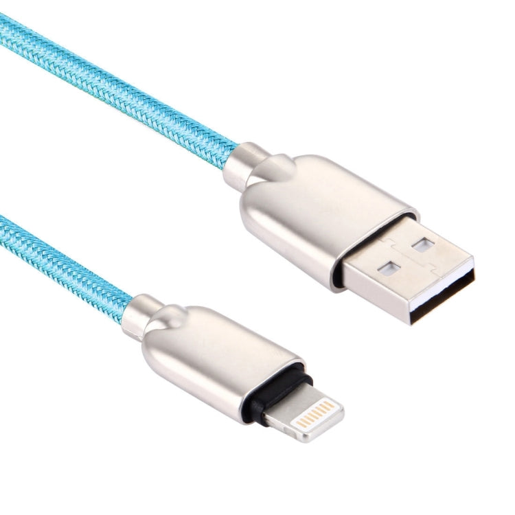 1m Woven 108 Copper Cores 8 Pin to USB Data Sync Charging Cable for iPhone, iPad