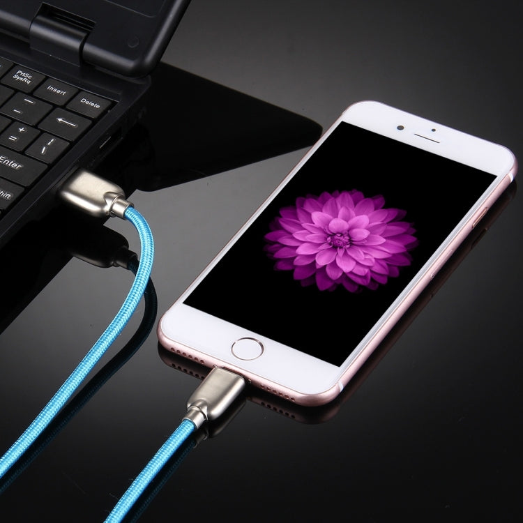 1m Woven 108 Copper Cores 8 Pin to USB Data Sync Charging Cable for iPhone, iPad