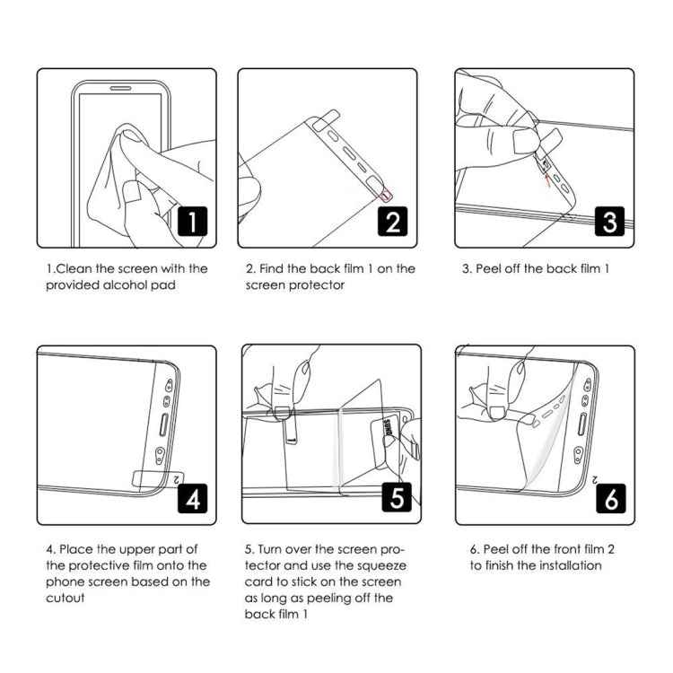 ENKAY Hat-Prince 0.1mm 3D Full Screen Protector Explosion-proof Hydrogel Film for iPhone 6, TPU+TPE+PET Material