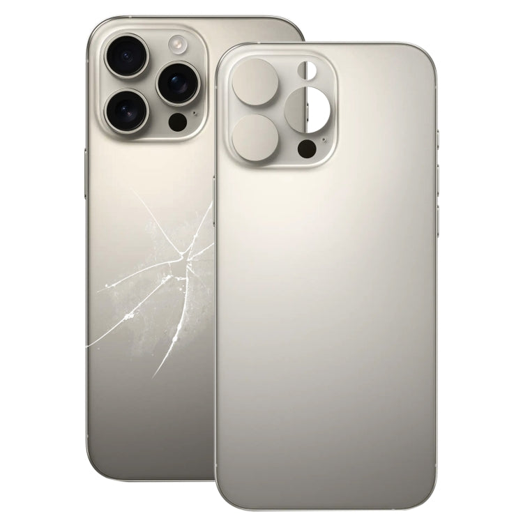 For iPhone 16 Pro Easy Replacement Big Camera Hole Glass Back Battery Cover, For iPhone 16 Pro(Not Disassemble)
