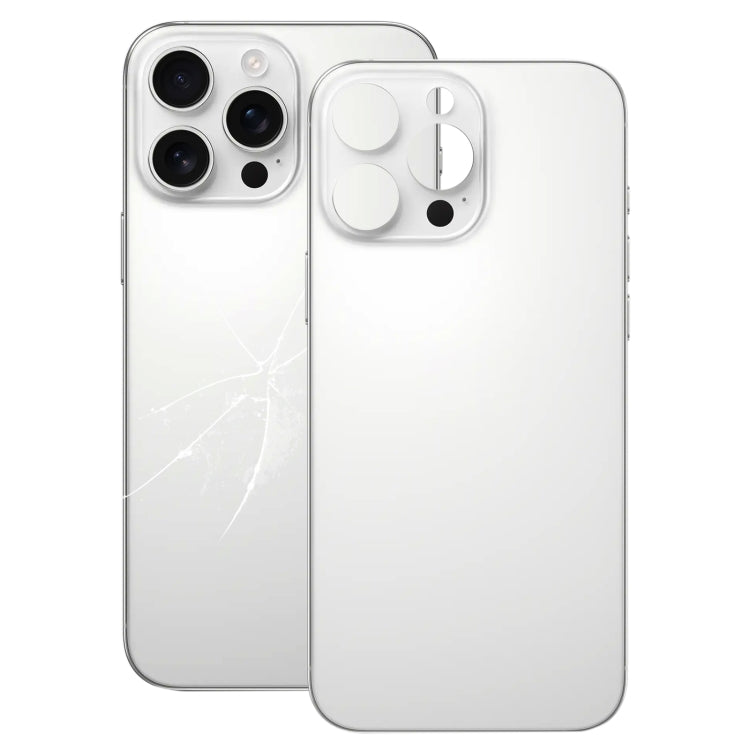 For iPhone 16 Pro Easy Replacement Big Camera Hole Glass Back Battery Cover, For iPhone 16 Pro(Not Disassemble)