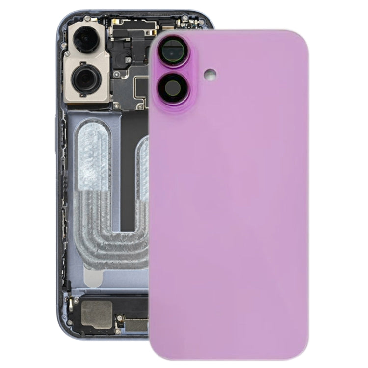 For iPhone 16 Plus Battery Back Cover with Camera Lens Cover, For iPhone 16 Plus