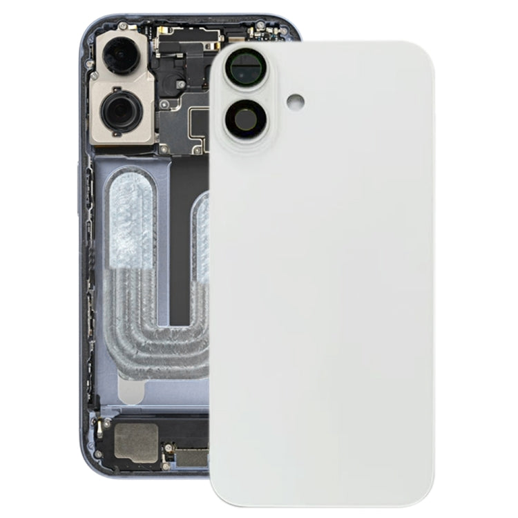 For iPhone 16 Plus Battery Back Cover with Camera Lens Cover, For iPhone 16 Plus