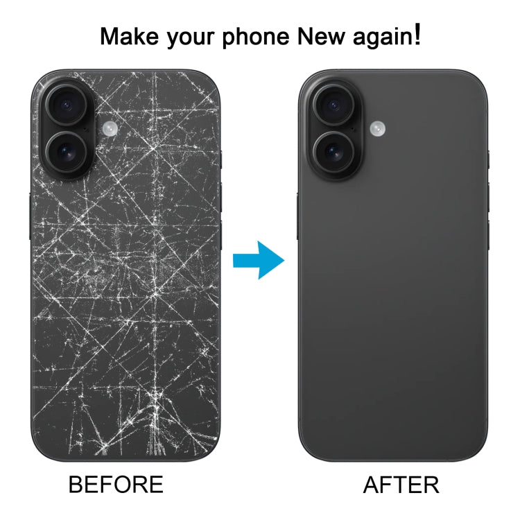 For iPhone 16 Plus Battery Back Cover with Camera Lens Cover, For iPhone 16 Plus