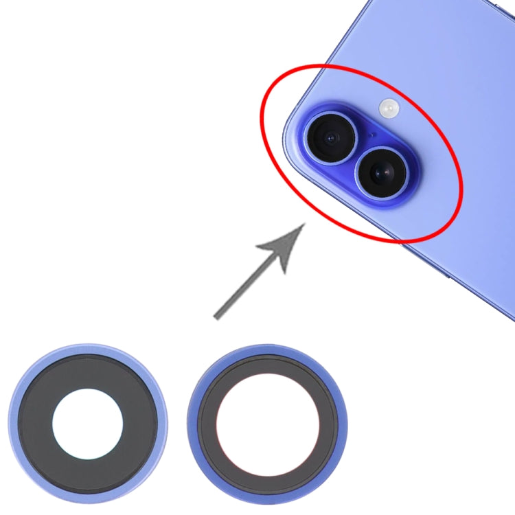 For iPhone 16 / 16 Plus Rear Camera Lens Cover, For iPhone 16 / 16 Plus (Blue), For iPhone 16 / 16 Plus, For iPhone 16 / 16 Plus(Green)