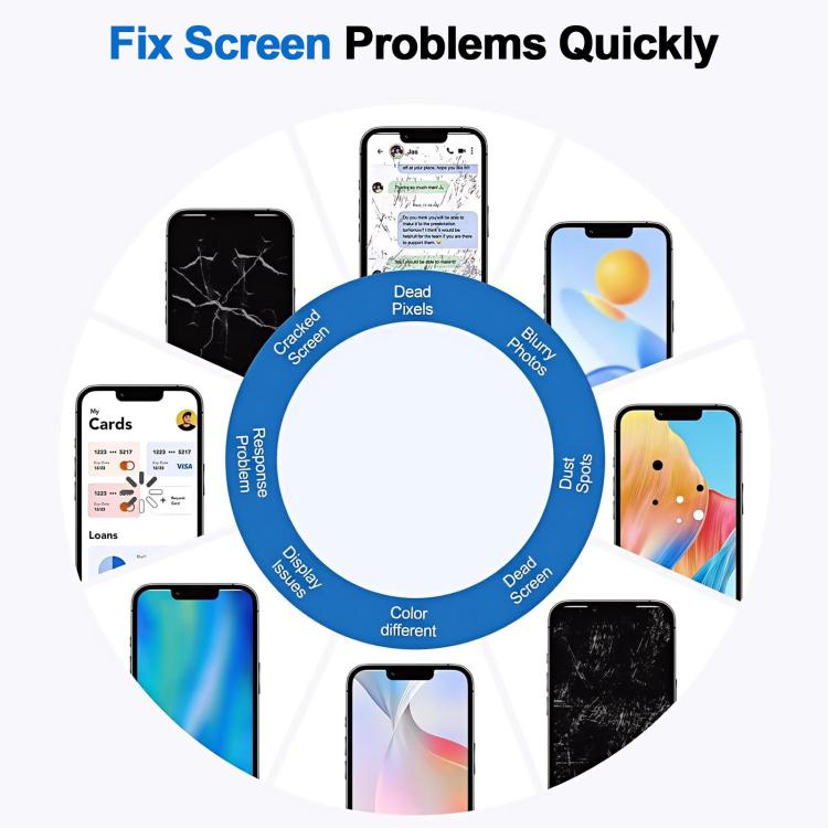 For iPhone 16 Plus HD+ incell Screen with Digitizer Full Assembly