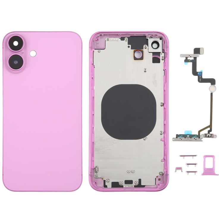 Back Cover with Appearance Imitation of iP16 for iPhone XR, Black, Pink, Green, Blue, White