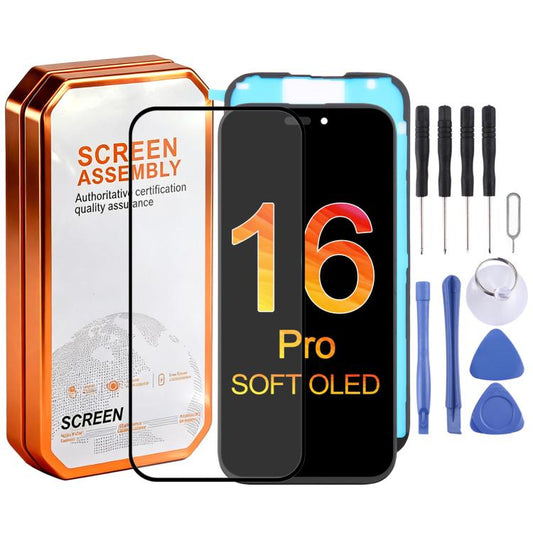 HXL Soft OLED Screen For iPhone 16 Pro, For iPhone 16 Pro