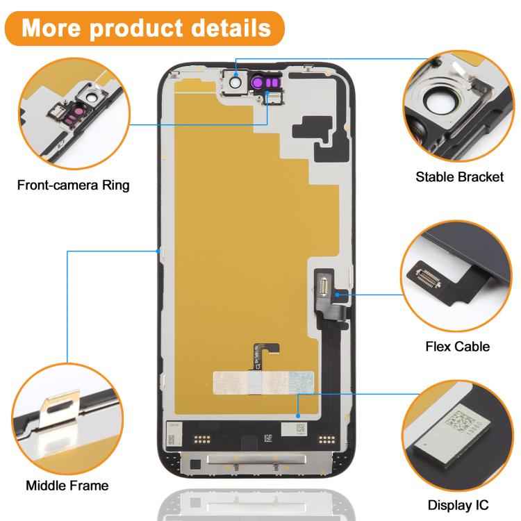 HXL Soft OLED Screen For iPhone 16