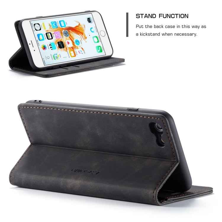 CaseMe-013 Multifunctional Retro Frosted Horizontal Flip Leather Case for iPhone 6 Plus / 6s Plus, with Card Slot & Holder & Wallet