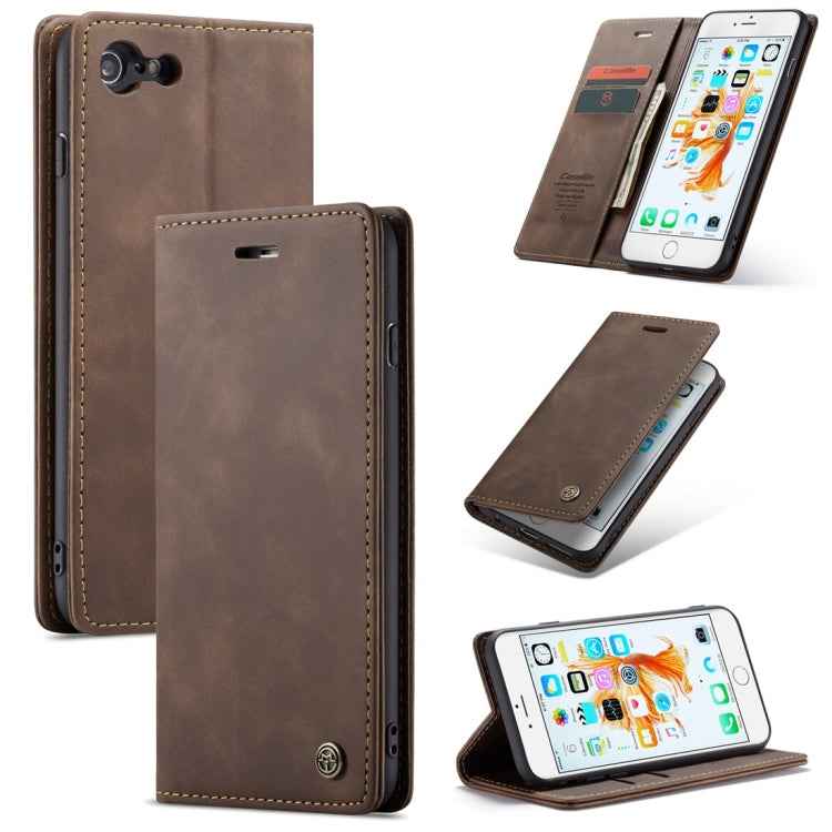CaseMe-013 Multifunctional Retro Frosted Horizontal Flip Leather Case for iPhone 6 Plus / 6s Plus, with Card Slot & Holder & Wallet