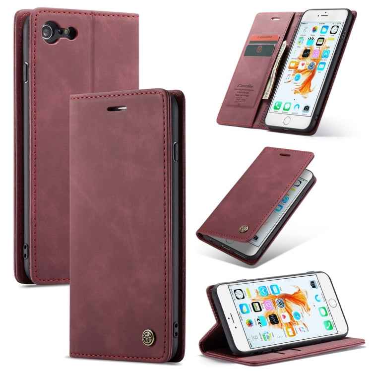 CaseMe-013 Multifunctional Retro Frosted Horizontal Flip Leather Case for iPhone 6 Plus / 6s Plus, with Card Slot & Holder & Wallet