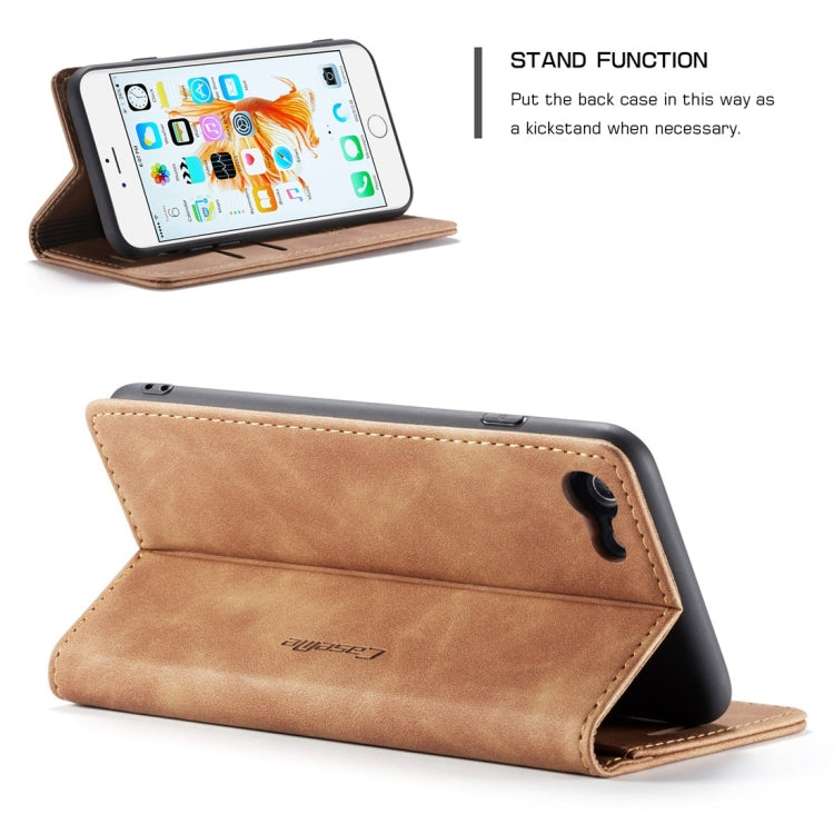CaseMe-013 Multifunctional Retro Frosted Horizontal Flip Leather Case for iPhone 6 Plus / 6s Plus, with Card Slot & Holder & Wallet