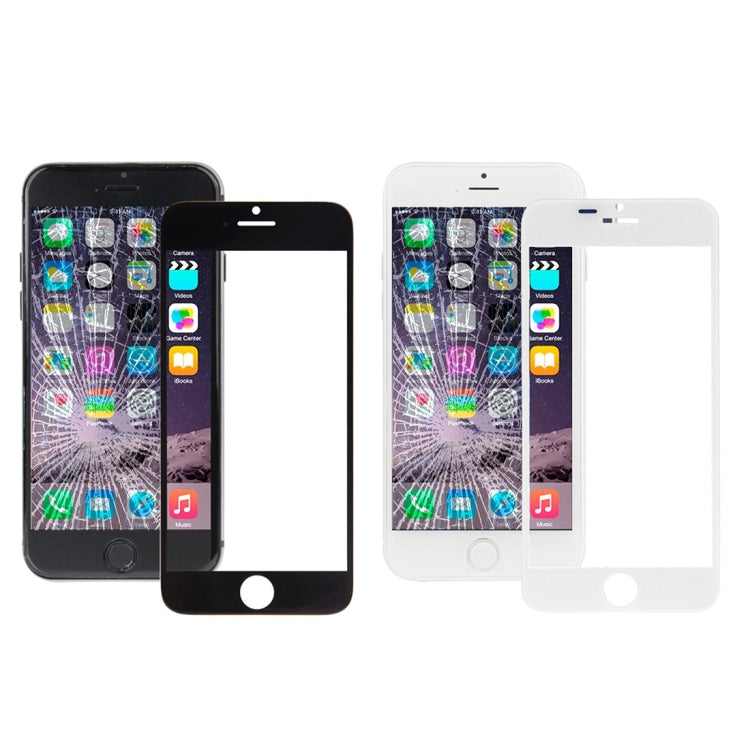 5 PCS Black + 5 PCS White for iPhone 6 Plus Front Screen Outer Glass Lens, For iPhone 6 Plus (10PCS)