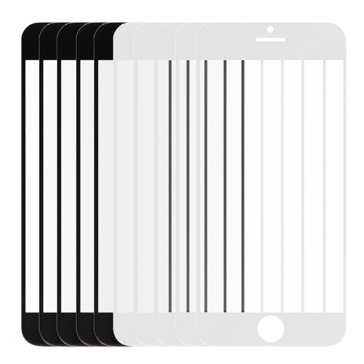 5 PCS Black + 5 PCS White for iPhone 6 Plus Front Screen Outer Glass Lens, For iPhone 6 Plus (10PCS)