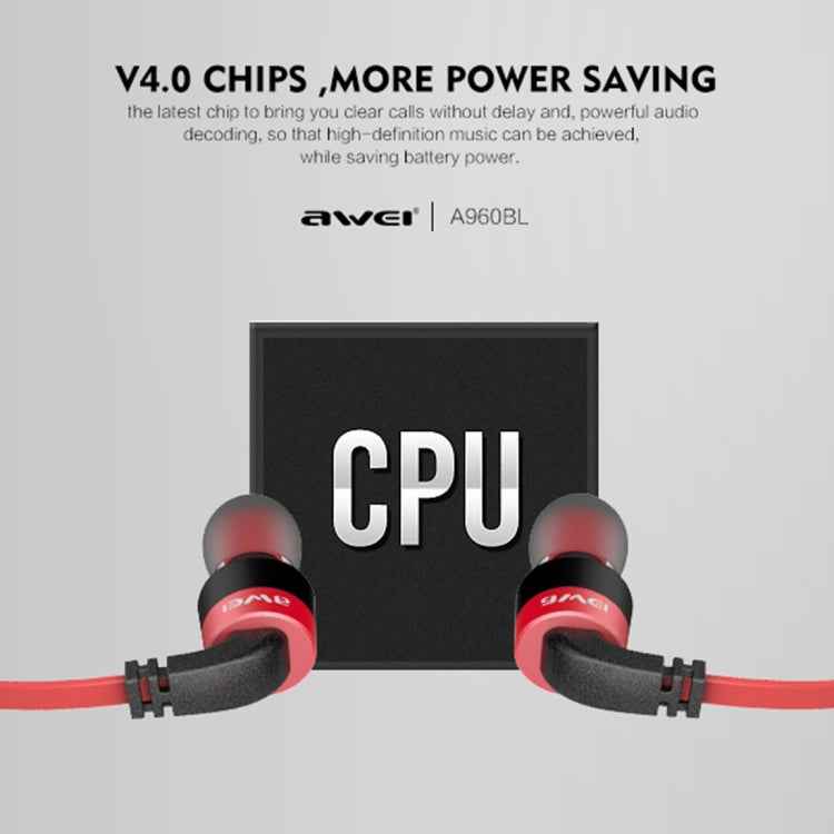 AWEI A960BL Wireless Sport Bluetooth Earphone with Wire Control, Support Handfree Call