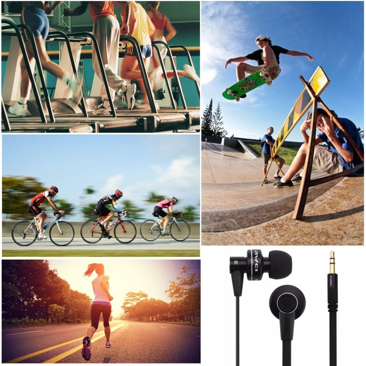 AWEI ES-900M 3.5mm In-Ear Stereo Wired Earphone for iPhone, Samsung, HTC, Sony and other Smartphones, PC, Game Machine