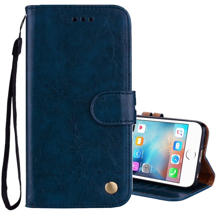 For iPhone 6 Plus & 6s Plus Business Style Oil Wax Texture Horizontal Flip Leather Case with Holder & Card Slots & Wallet