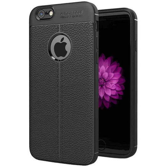 For iPhone 6 Plus & 6s Plus Litchi Texture TPU Protective Back Cover Case
