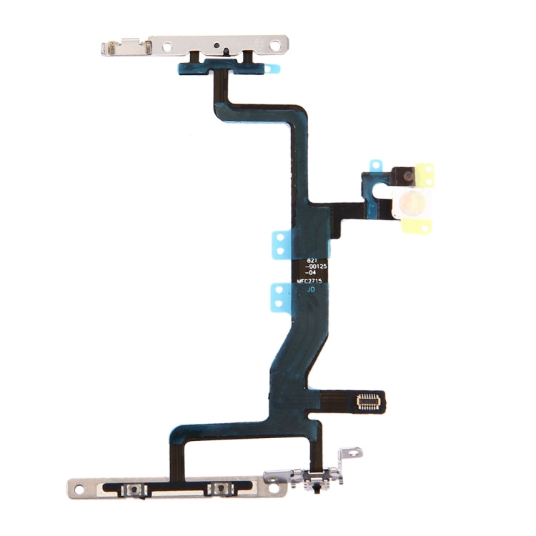 Power Button & Volume Button & Flashlight Flex Cable with Brackets for iPhone 6s , For iPhone 6s