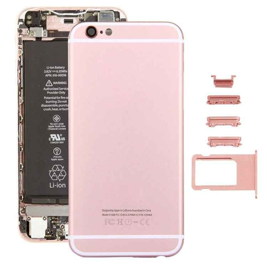 5 in 1 for iPhone 6s (Back Cover + Card Tray + Volume Control Key + Power Button + Mute Switch Vibrator Key) Full Assembly Housing Cover, For 6s, For iPhone 6s, For iPhone 6s (with side Key), For iPhone 6s (with Side keys) - BSPART