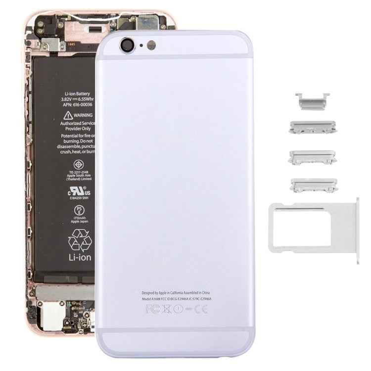5 in 1 for iPhone 6s (Back Cover + Card Tray + Volume Control Key + Power Button + Mute Switch Vibrator Key) Full Assembly Housing Cover, For 6s, For iPhone 6s, For iPhone 6s (with side Key), For iPhone 6s (with Side keys) - BSPART