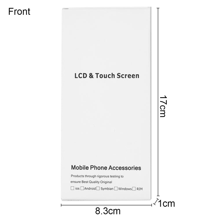 50 PCS Cardboard Packaging White Box for iPhone 6s & 6 LCD Screen, 6s & 6 Packing Box