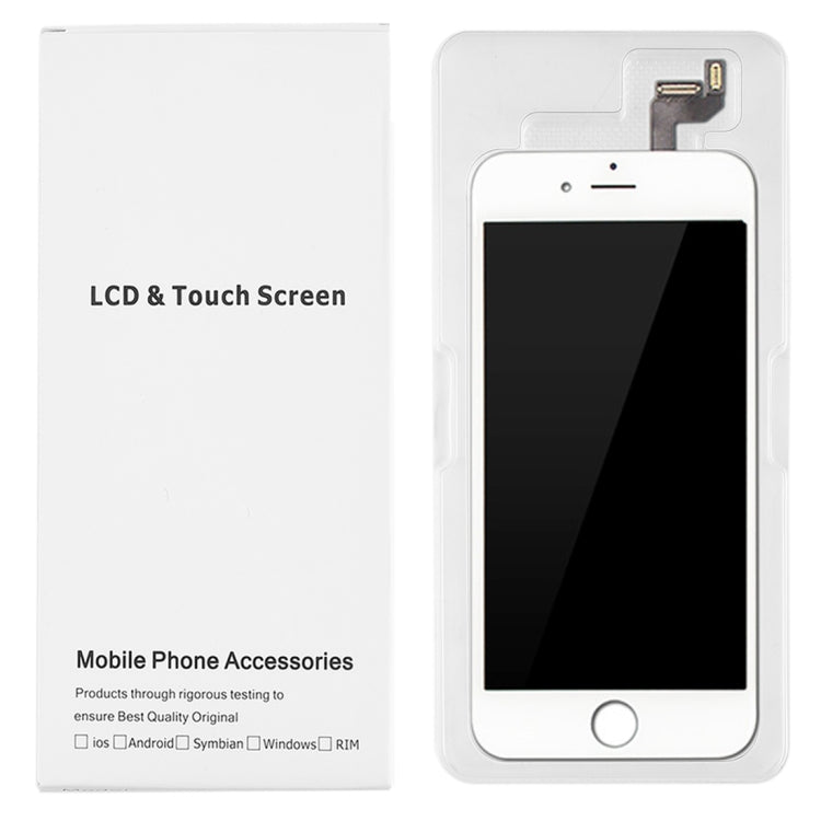 50 PCS Cardboard Packaging White Box for iPhone 6s & 6 LCD Screen, 6s & 6 Packing Box