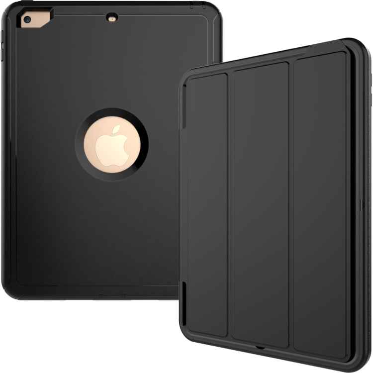 For iPad 9.7 (2018) & iPad 9.7 (2017) 3-fold Magnetic Protective Case with Smart Cover Auto-sleep & Awake Function
