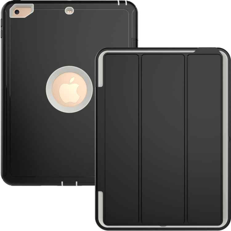 For iPad 9.7 (2018) & iPad 9.7 (2017) 3-fold Magnetic Protective Case with Smart Cover Auto-sleep & Awake Function