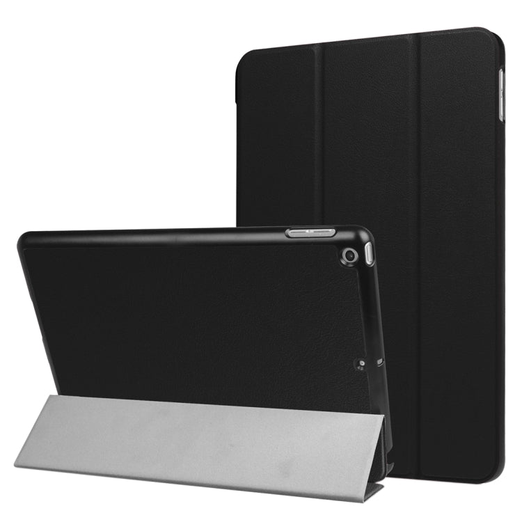 For iPad 9.7 (2018) & iPad 9.7 (2017) Custer Texture Horizontal Flip Leather Case with Three-folding Holder & Sleep / Wake-up Function