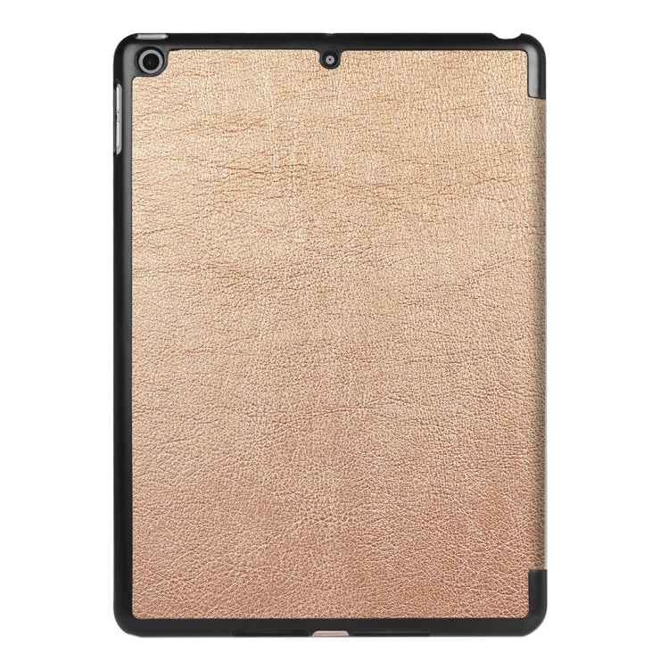 For iPad 9.7 (2018) & iPad 9.7 (2017) Custer Texture Horizontal Flip Leather Case with Three-folding Holder & Sleep / Wake-up Function