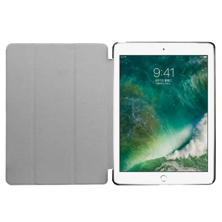 For iPad 9.7 (2018) & iPad 9.7 (2017) Custer Texture Horizontal Flip Leather Case with Three-folding Holder & Sleep / Wake-up Function
