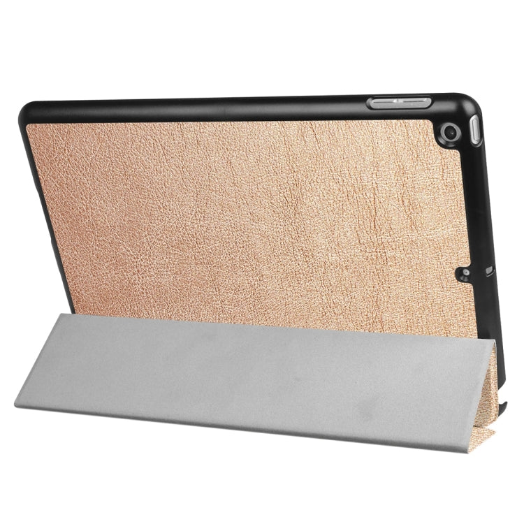 For iPad 9.7 (2018) & iPad 9.7 (2017) Custer Texture Horizontal Flip Leather Case with Three-folding Holder & Sleep / Wake-up Function