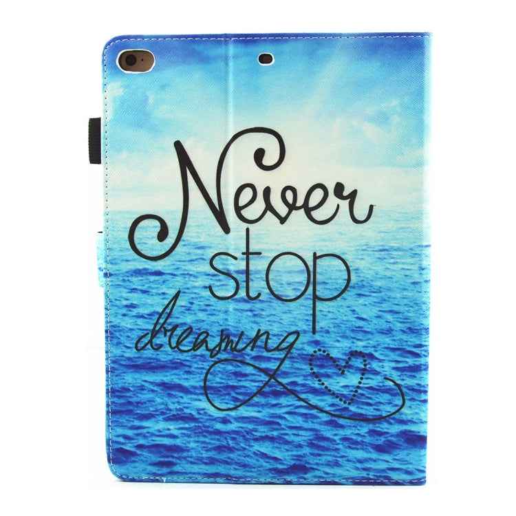 For iPad 9.7 (2018) & iPad 9.7 inch 2017 / iPad Air / iPad Air 2 Universal TIME TO PARTY Words Pattern Horizontal Flip Leather Protective Case with Holder & Card Slots