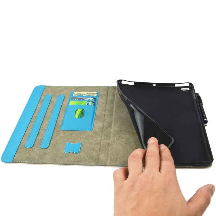 For iPad 9.7 (2018) & iPad 9.7 inch 2017 / iPad Air / iPad Air 2 Universal TIME TO PARTY Words Pattern Horizontal Flip Leather Protective Case with Holder & Card Slots