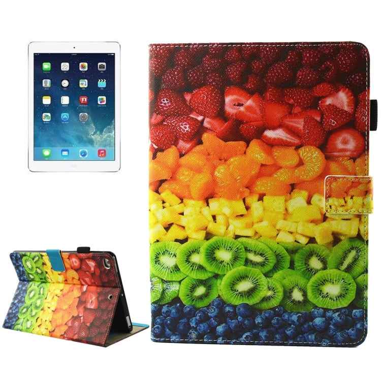 For iPad 9.7 (2018) & iPad 9.7 inch 2017 / iPad Air / iPad Air 2 Universal TIME TO PARTY Words Pattern Horizontal Flip Leather Protective Case with Holder & Card Slots