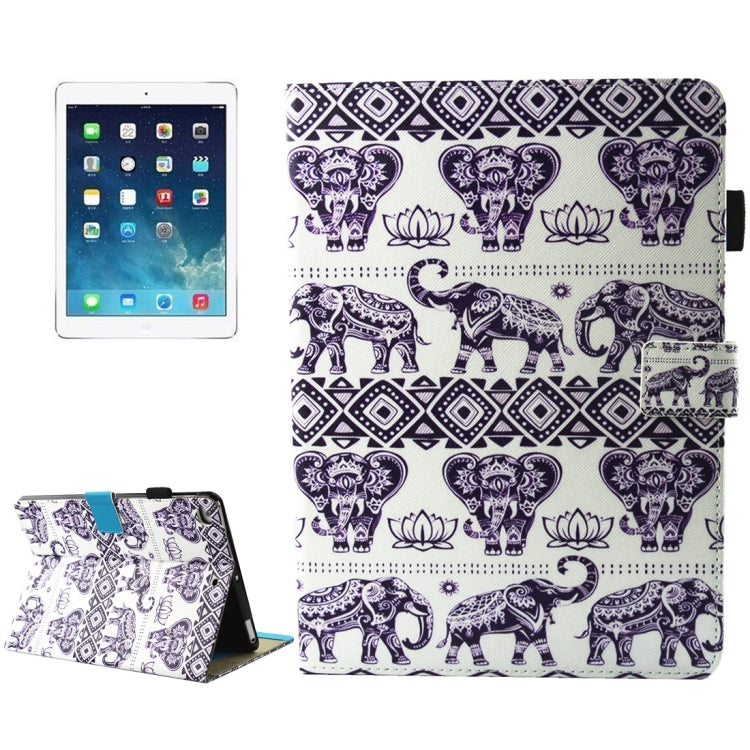 For iPad 9.7 (2018) & iPad 9.7 inch 2017 / iPad Air / iPad Air 2 Universal TIME TO PARTY Words Pattern Horizontal Flip Leather Protective Case with Holder & Card Slots