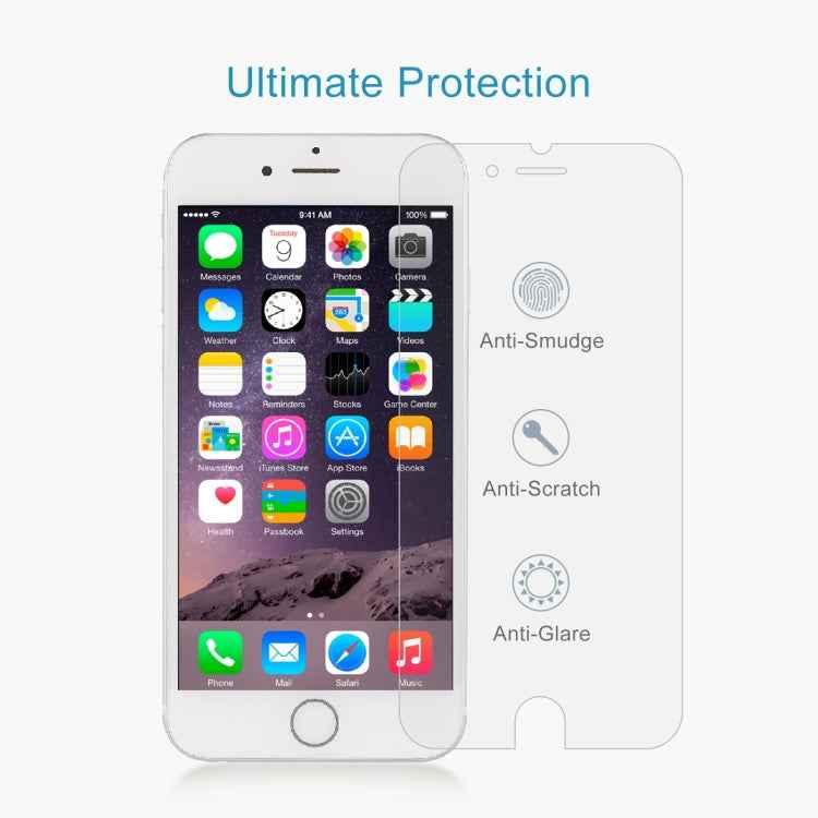 2 PCS for iPhone 8 / 7 / 6 / 6S 0.26mm 9H Surface Hardness 2.5D Explosion-proof Tempered Glass Non-full Screen Film, For iPhone 8 / 7 / 6 / 6S(2 PCS)