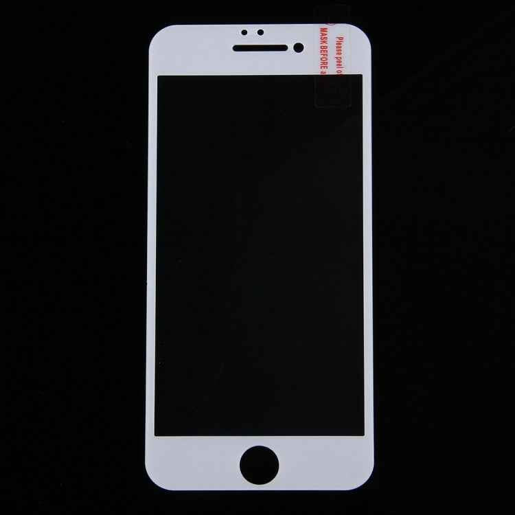 For iPhone 7 Silk Printing Screen Protector 0.26mm 9H Surface Hardness 2.5D Explosion-proof Tempered Glass Screen Film
