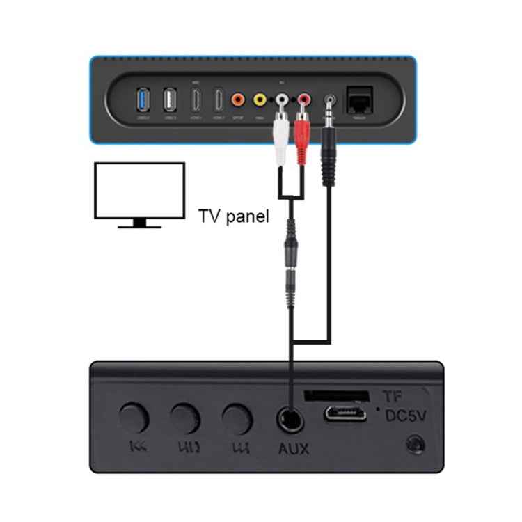 Soundbar LP-08 CE0152 USB MP3 Player 2.1CH Bluetooth Wireless Sound Bar Speaker with Remote Control