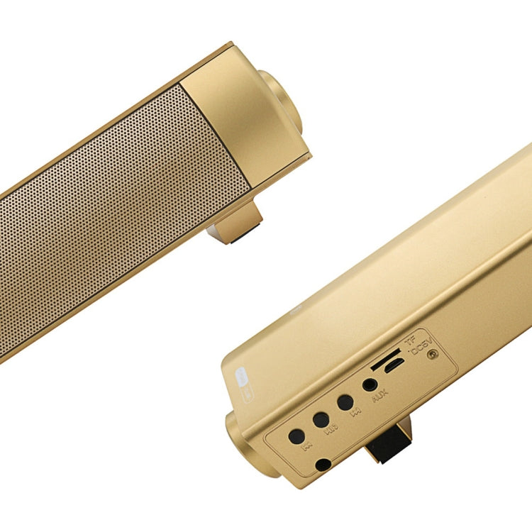 Soundbar LP-08 CE0152 USB MP3 Player 2.1CH Bluetooth Wireless Sound Bar Speaker with Remote Control, CE0152 Gold, CE0152 Black