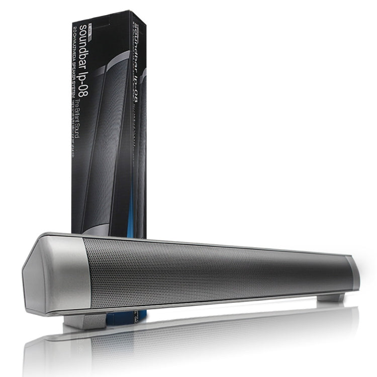 Soundbar LP-08 (CE0150) USB MP3 Player 2.1CH Bluetooth Wireless Sound Bar Speaker, CE0150 Silver, CE0150 Black