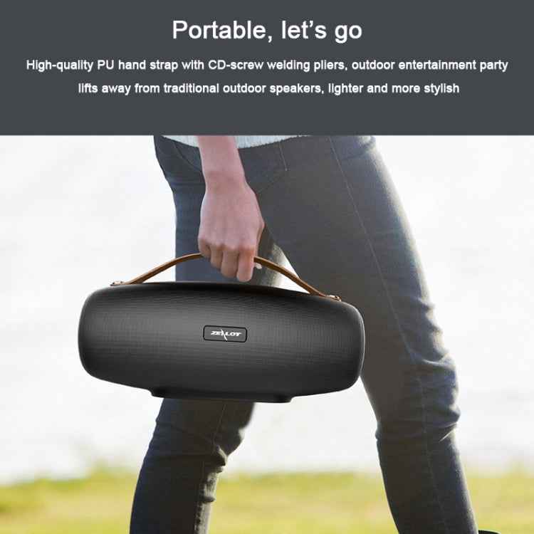ZEALOT S27 Multifunctional Bass Wireless Bluetooth Speaker, Built-in Microphone, Support Bluetooth Call & AUX & TF Card & 1x93mm + 2x66mm Speakers