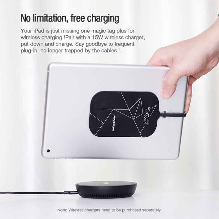 NILLKIN NKR01 For iPad 9.7 / 10.2 inch & iPad Air 10.5 inch & iPad Pro 10.5 inch Long Magic Tag Plus QI Standard Wireless Charging Receiver with 8 Pin Port